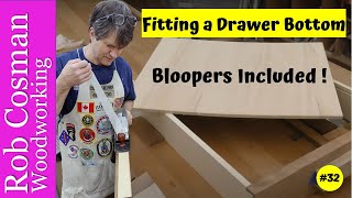 Attaching Drawer Bottoms  Getting the Fit Just Right Bloopers too [upl. by Safir]