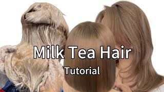 Milk tea hair tutorial [upl. by Sell793]