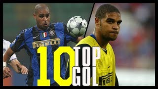 I 10 Gol più belli di Adriano con la maglia dellInter [upl. by Crockett947]