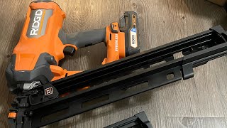 Ridgid VS Milwaukee 18v Framing nailer comparisons why we like the Ridgid Better [upl. by Angelia]