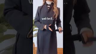 How to Tie Your Coat Belt  Styling Tips  Style Tips for Women  Wool Coat stylinginspiration [upl. by Donaugh454]