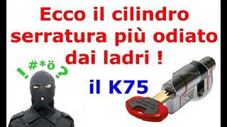 Cilindro europeo K75 Securemme Sicurezza ad altissimi livelli [upl. by Ahsimrac151]