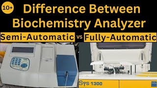 Difference Between semi automatic and fully automatic analyzer  Biochemistry  ParamedicalVigyan [upl. by Alvina906]