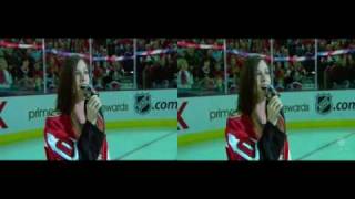 Alanis Morissette  US and Canadian National Anthems  2007 [upl. by Alenairam]