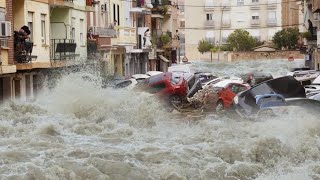 Spain paralyzed as multiple cities submerged after Valencia Street flooded in Alicante and Murcia [upl. by Lrac410]