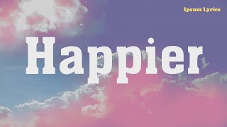 Olivia Rodrigo  Happier Lyric Video  Conan Gray Madison Beer [upl. by Hoover]