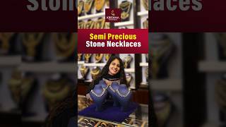 Exclusive semi precious stone necklace collections  semi precious stones  Krishna Jewellery [upl. by Togram]