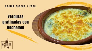 Verduras gratinadas con bechamel [upl. by Lyrem]