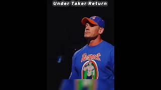 under taker vs john cena short video  under taker return wwe wrestling wwewrestler [upl. by Schuster]