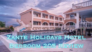 Zante Holidays Hotel Kalamaki  Bedroom 205 Review [upl. by Nibla]