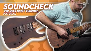 SOUNDCHECK  Jackson FSR JS42 Dinky Ziricote Natural  Gear4music Guitars [upl. by Broeder826]