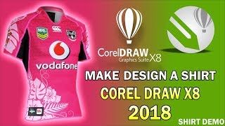 CorelDraw x8 2018 free download amp Shirt design pattren for printing MOHSAN DESIGNER HINDI [upl. by Macnamara]