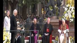 Papst Benedikt XVI in Bayern 1 Ankunft in München 23 [upl. by Elum463]