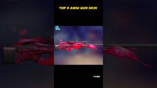 TOP 5 AWM GUN SKIN IN FREE FIRE 🤯🤯  freefire shortsfeed trending top10 [upl. by Deery]