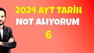 AYT Tarih Not Alıyorum 6 ösym ayttarih kpss [upl. by Llennahs629]