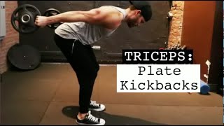 Triceps Plate Kickbacks [upl. by Touber]