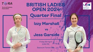 Real Tennis British Ladies Open 2024  Quarter Final  Izzy Marshall vs Jess Garside [upl. by Ntisuj458]