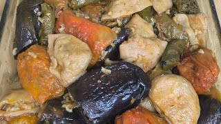 karışık kuru dolma tarifi😋 tam kıvamında tam ölçülü lezzetli karışık dolma tarifi 🤩LEZZETHANEM571 [upl. by Barbey]