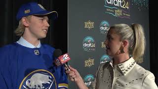 NHL Draft Get 2 Know Sabres firstround pick Konsta Helenius [upl. by Annaet]