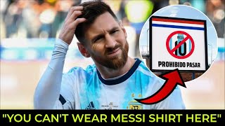 Why Paraguay BANNED Messi Jerseys 🤯 The Shocking Reason Behind the Controversial Decision Explained [upl. by Teak]