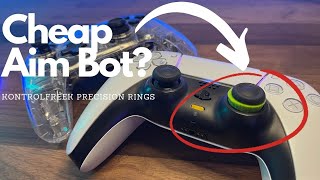 KontrolFreek Precision Rings  Aim Assist Aim Bot Unboxing amp test for PS4 PS5 Xbox One Switch Pro [upl. by Blayne]