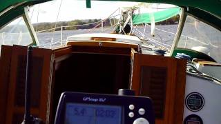 Sailing our Bayfield 32C on a 25 knot day [upl. by Ahen]