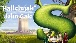 John Cale  Hallelujah SHREK  LYRICS [upl. by Esirehc]