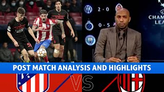 Atlético Madrid vs AC Milan Post Match Analysis amp Highlights  CBS Sports Golazo [upl. by Stoops]