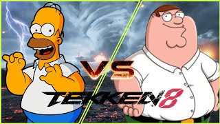 Homer Simpsons vs Peter Griffin The Simpsons vs Family Guy  Tekken 8 [upl. by Enitsud]