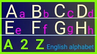 ABCDEF abcdef Abc A for apple b for boll  english alphabet English hindi rhymes [upl. by Imled]