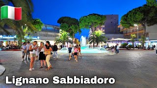 Lignano Sabbiadoro Italy  2024 City Center  Shopping and Restaurants Center [upl. by Forest830]