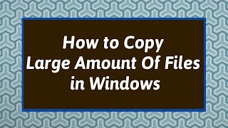 Robocopy Command For Copying Files Robocopy Command In Windows  Copy Large Amount of Files Windows [upl. by Zetrom195]