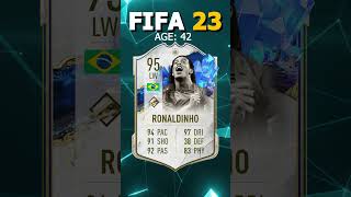 FIFA 23  ICONS AND THEIR LAST FIFA CARDS ft R9 Ronaldinho Henry shorts football trending [upl. by Lyckman]