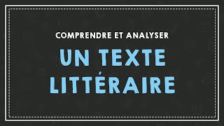 COMPRENDRE ET ANALYSER UN TEXTE [upl. by Landre936]