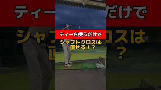 ティーを使うだけで『シャフトクロス』は治せる⁉️ゴルフ ゴルフスイング ゴルフレッスン golf golfer golfswing シャフトクロス修正 レイドオフ golflife [upl. by Jacquie783]