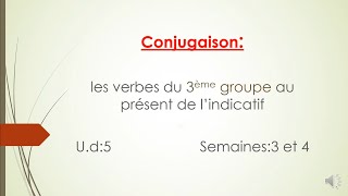 les verbes du troisième groupe au présent [upl. by Negeam854]