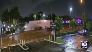 Surveillance video captures fatal crash involving Publix truck in Miami Gardens [upl. by Town]