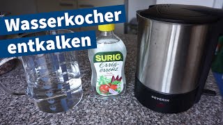 Wasserkocher entkalken – Anleitung Tutorial [upl. by Ailimaj244]