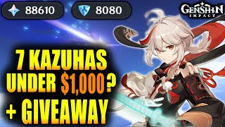 Summoning for C6 Kazuha with 1000  Giveaway [upl. by God]