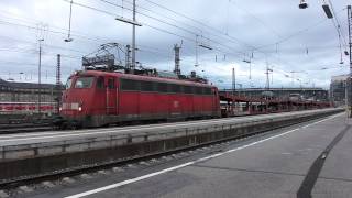 DB Br 115 quot346quot übernimmt Autozug CNL in München Hbf 200412 [upl. by Sollows]