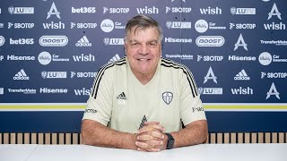 LIVE SAM ALLARDYCE PRESS CONFERENCE  LEEDS UNITED HEAD COACH [upl. by Jaehne]