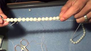 tutorial come infilare una collana con canottiglia e nodini quotvecchia scuola quot [upl. by Monetta]