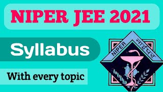 NIPER 2023 Syllabus  niper 2023 exam  Targetgpat [upl. by Comstock]