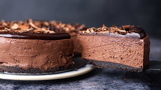 No Bake Chocolate Cheesecake  No gelatin no eggs no oven  Double Chocolate Cheesecake Recipe [upl. by Gwen]