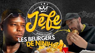 Ont goûte le JEFE Burger de Ninho À LILLE [upl. by Simsar]