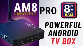 NEW Ugoos AM8 Pro Android TV Media Box ⫸ UNBOXING REVIEW [upl. by Olympias470]