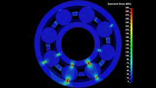 Ball bearing simulation using Ansys LSDyna [upl. by Franz]