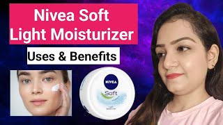 Nivea Soft Light Moisturizer with Vitamin E amp Jojoba Oil for Face Hands Foot amp Body Deeksha Arora [upl. by Nwahsan]