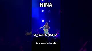 Nagwala si NINA  Against All odds Mariah Carey 2024 [upl. by Hatcher]