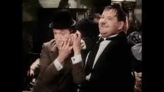 Laurel and Hardy  Classic Comedy Series  Thicker then Water Restored Color Version [upl. by Eyahsal371]